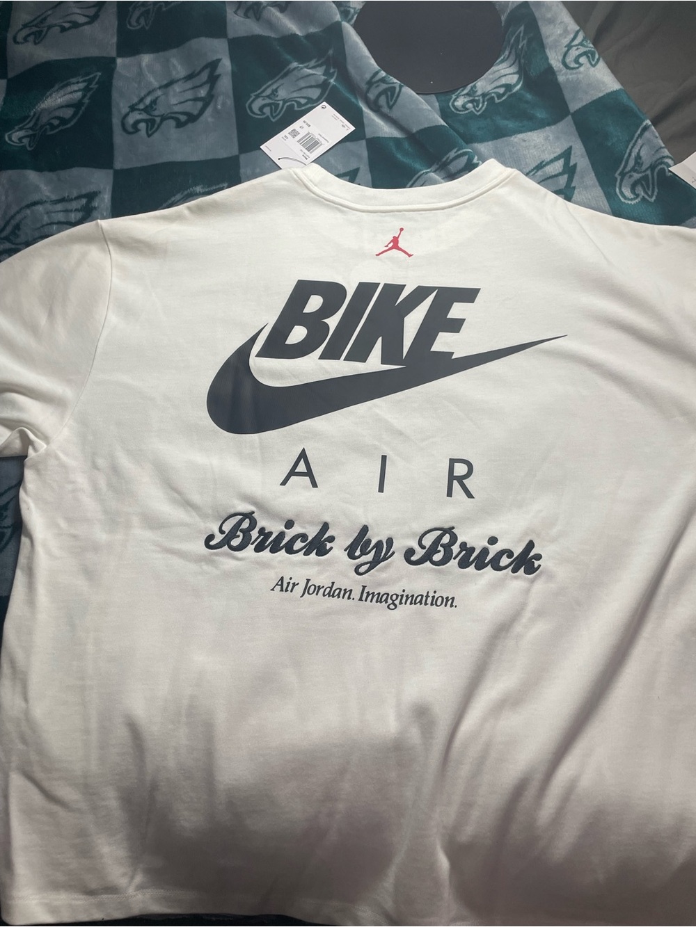Jordan Black Graphic 'BIKE AIR Brick by Brick' Shirt - Picture 3 of 4